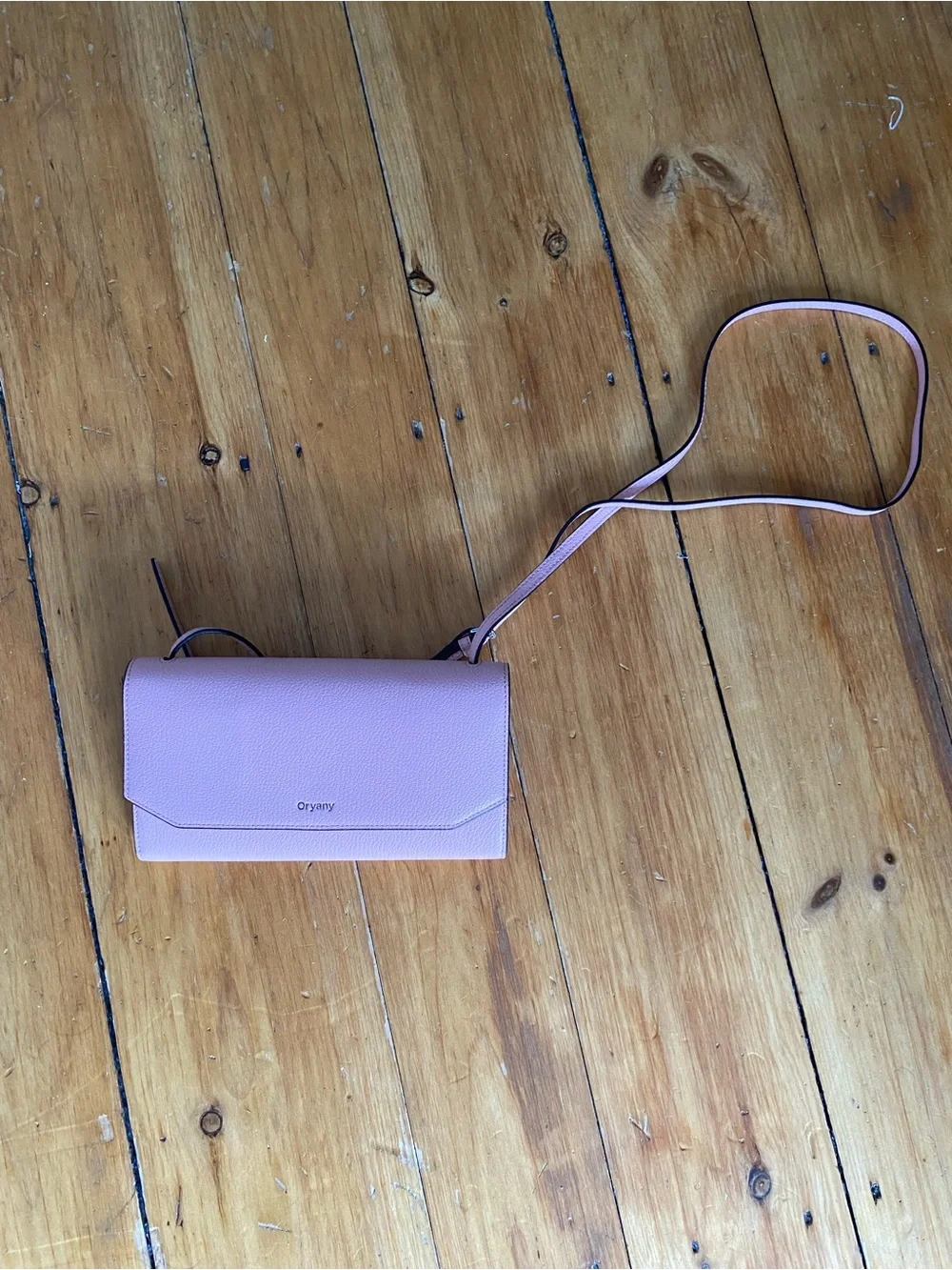 Oryany Blush Pink Leather Crossbody Clutch never used! Priced $149